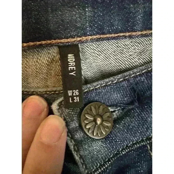 Driftwood Jeans Womens 26x31 Audrey Slim Straight Stretch Blue - Picture 4 of 6